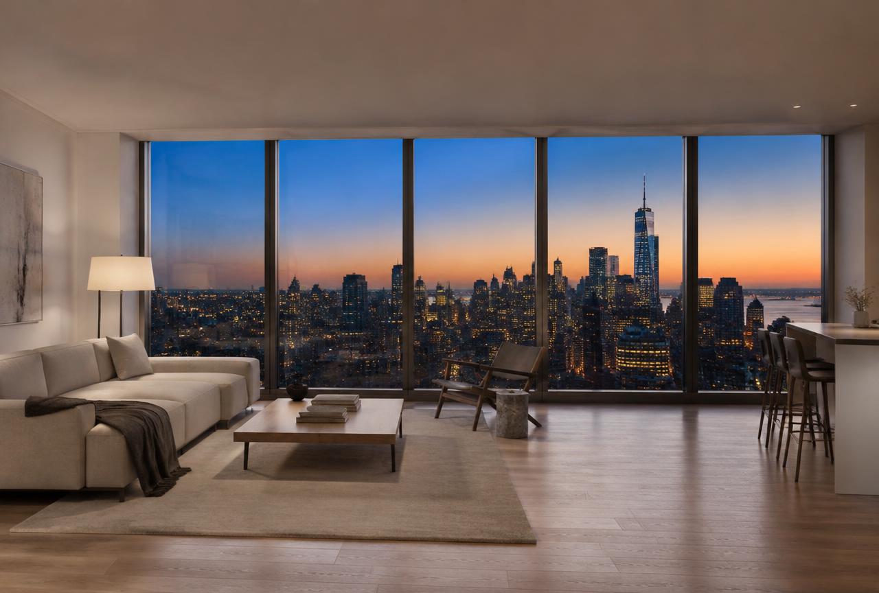 Doorman studio with skyline views